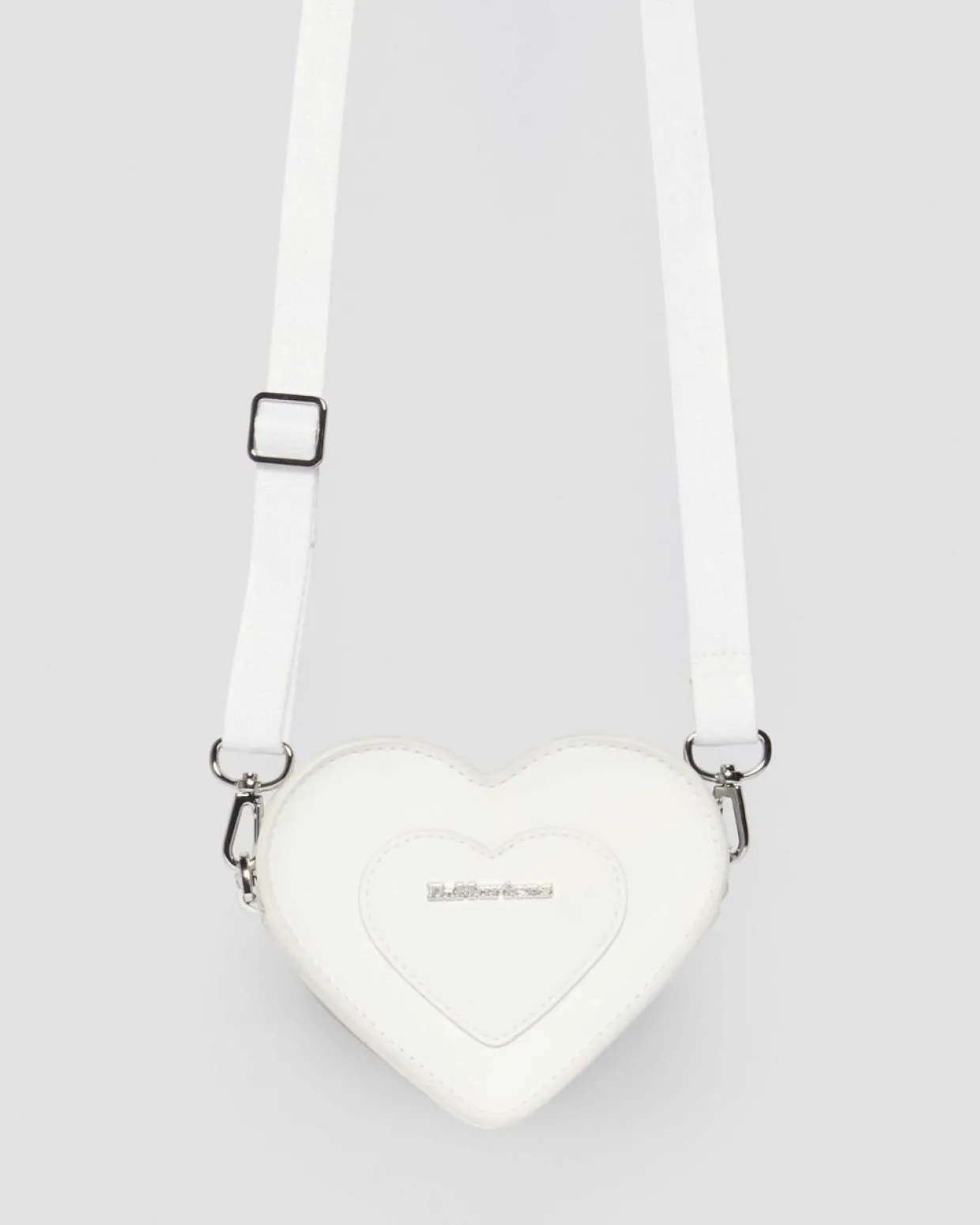 Dr. Martens Mini Sac Vegan En Forme De Cœur White — Kemble Pu Flash Sale