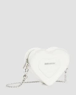 Dr. Martens Mini Sac Vegan En Forme De Cœur White — Kemble Pu Flash Sale
