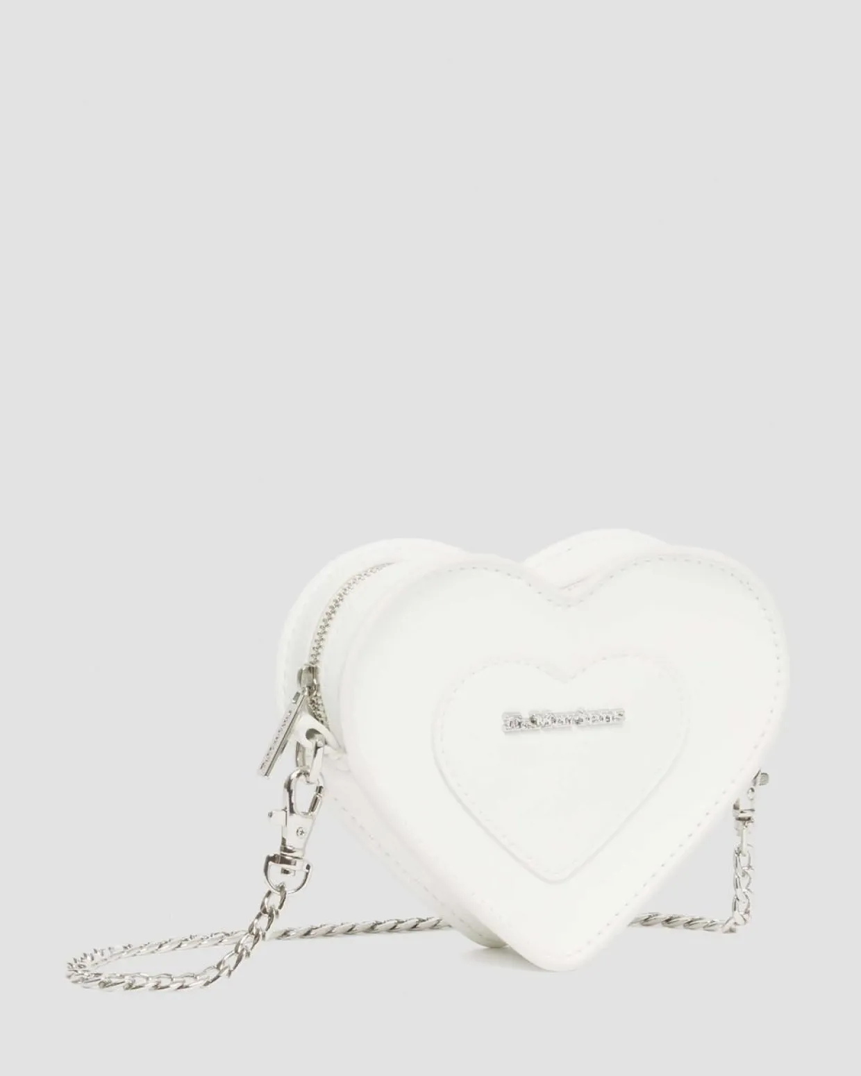 Dr. Martens Mini Sac Vegan En Forme De Cœur White — Kemble Pu Flash Sale