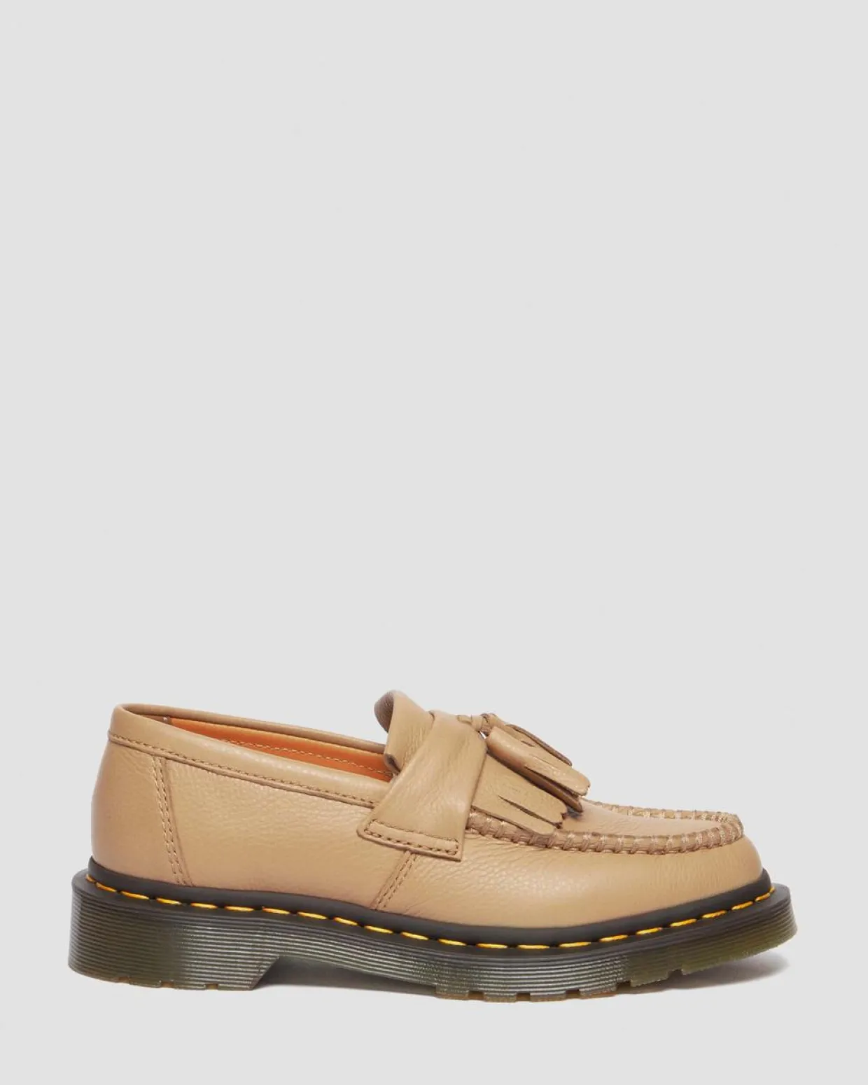 Dr. Martens Mocassins Adrian En Cuir Virginia à Pampilles Savannah Tan — Virginia Clearance