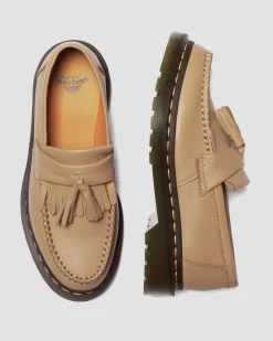 Dr. Martens Mocassins Adrian En Cuir Virginia à Pampilles Savannah Tan — Virginia Clearance