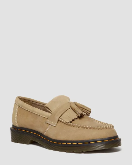 Dr. Martens Mocassins Adrian En Cuir Tumbled Nubuck à Pampilles Savannah Tan — Tumbled Nubuck Cheap