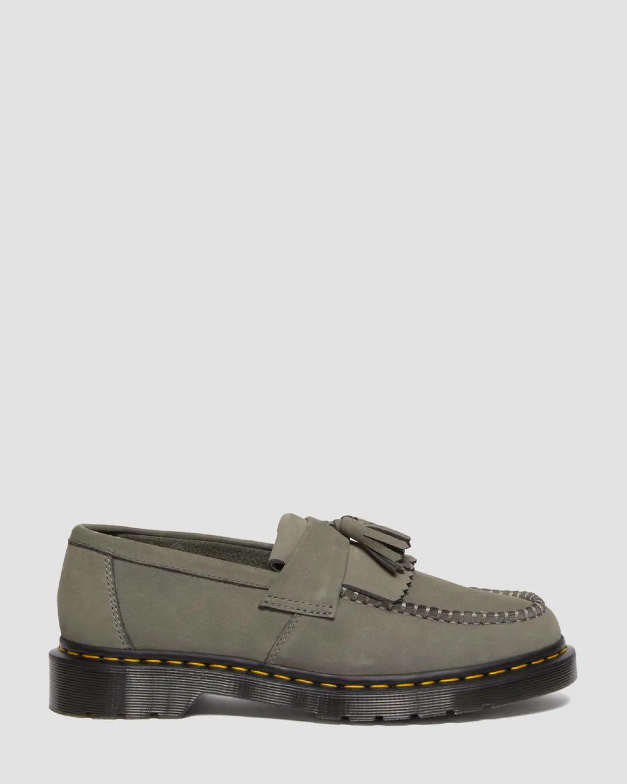 Dr. Martens Mocassins Adrian En Cuir Milled Nubuck NICKEL GREY — Milled Nubuck Wp Hot