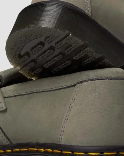 Dr. Martens Mocassins Adrian En Cuir Milled Nubuck NICKEL GREY — Milled Nubuck Wp Hot