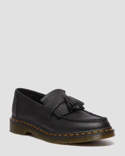 Dr. Martens Mocassins Adrian En Cuir Virginia à Pampilles Noir — Virginia Outlet