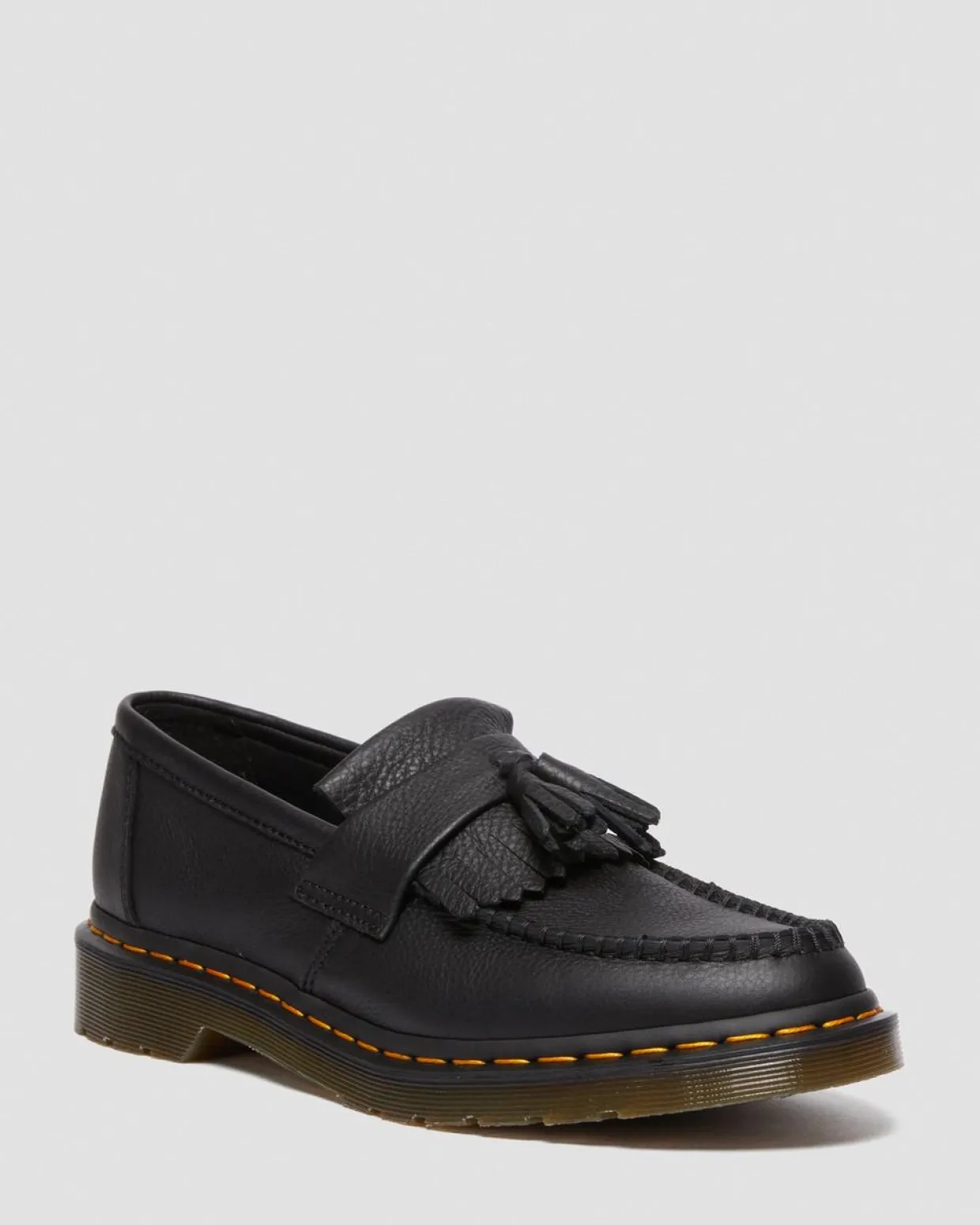 Dr. Martens Mocassins Adrian En Cuir Virginia à Pampilles Noir — Virginia Outlet