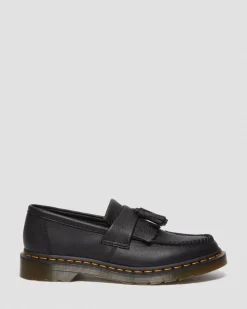 Dr. Martens Mocassins Adrian En Cuir Virginia à Pampilles Noir — Virginia Outlet