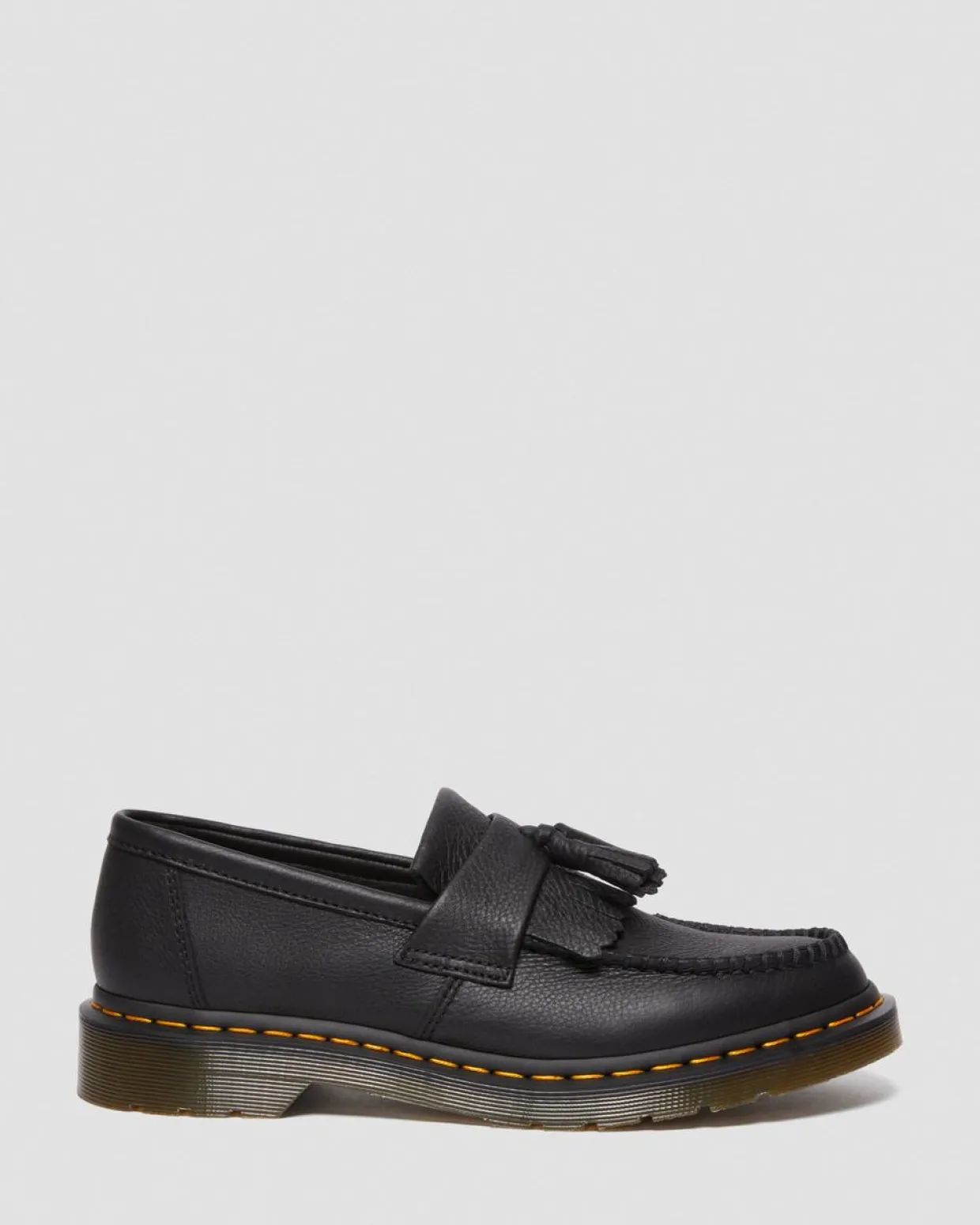 Dr. Martens Mocassins Adrian En Cuir Virginia à Pampilles Noir — Virginia Outlet
