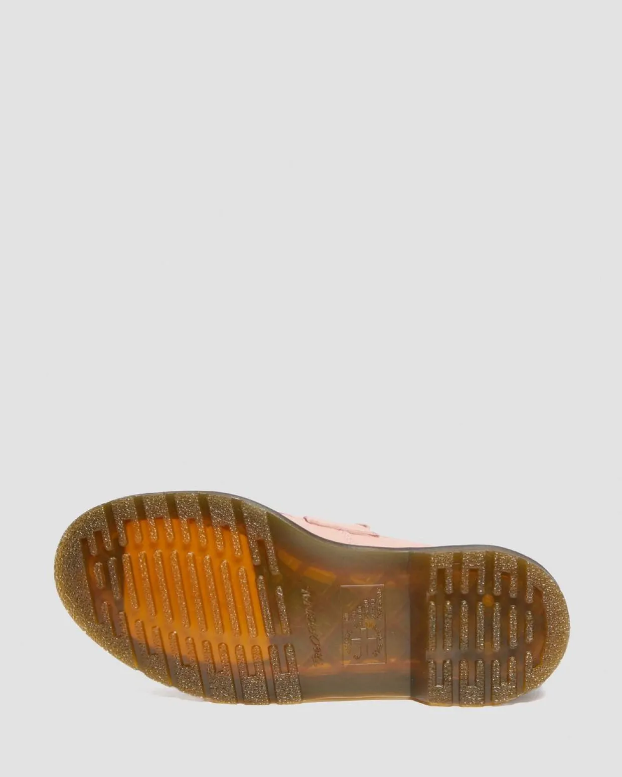 Dr. Martens Mocassins Adrian En Cuir Virginia à Pampilles Peach Beige — Virginia Shop