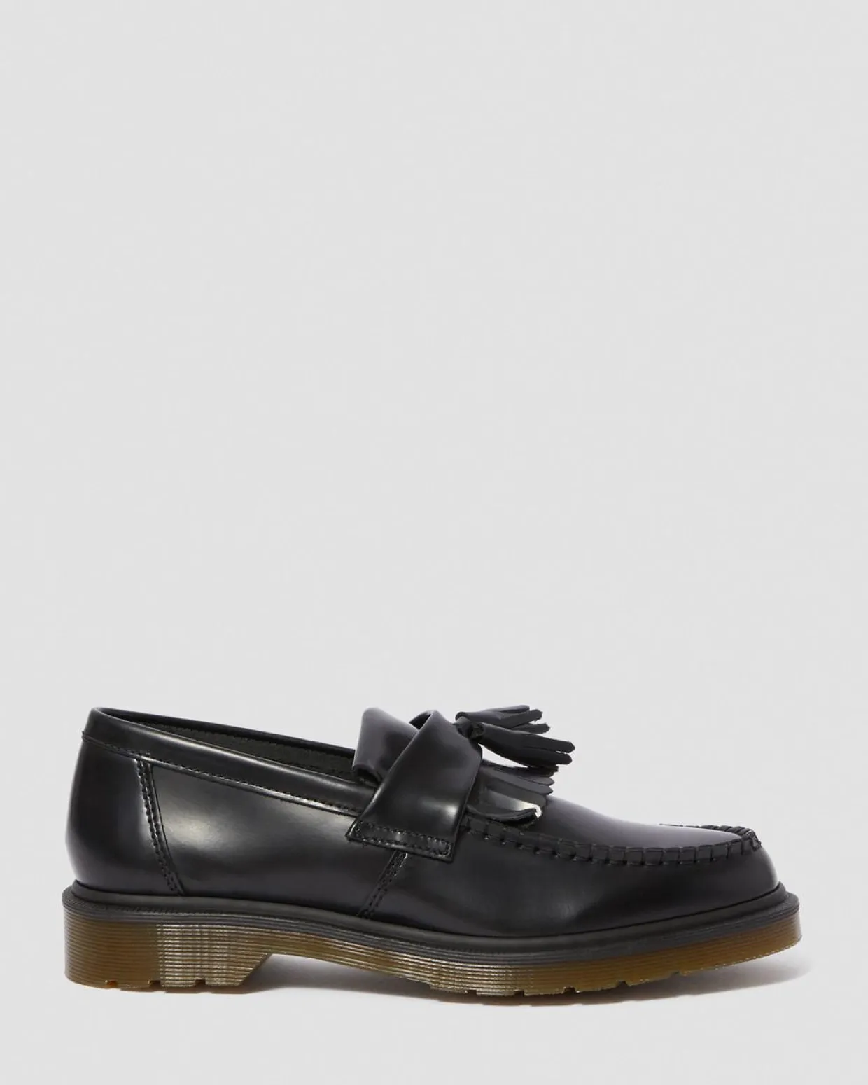 Dr. Martens Mocassins Adrian En Cuir Smooth à Pampilles Noir — Polished Smooth Fashion