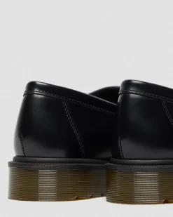Dr. Martens Mocassins Adrian En Cuir Smooth à Pampilles Noir — Polished Smooth Fashion