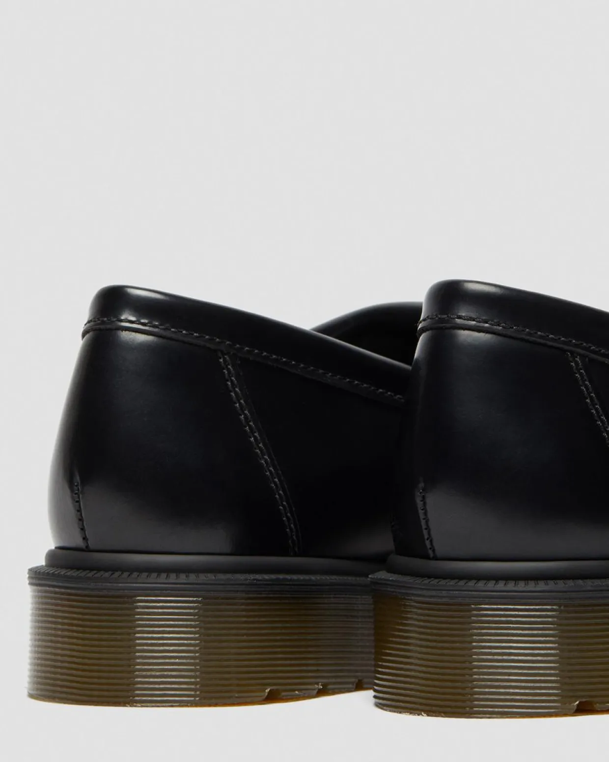 Dr. Martens Mocassins Adrian En Cuir Smooth à Pampilles Noir — Polished Smooth Fashion