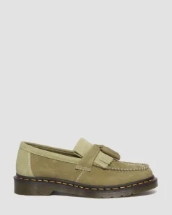 Dr. Martens Mocassins Adrian En Cuir Tumbled Nubuck à Pampilles Muted Olive — Tumbled Nubuck Hot