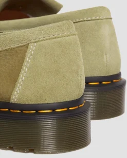 Dr. Martens Mocassins Adrian En Cuir Tumbled Nubuck à Pampilles Muted Olive — Tumbled Nubuck Hot
