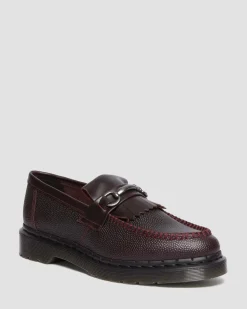 Dr. Martens Mocassins Adrian Snaffle En Cuir Pebble Grain à Franges OXBLOOD Store