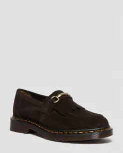 Dr. Martens Mocassins Adrian Snaffle En Daim Marron — Repello Calf Suede Outlet