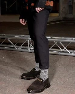 Dr. Martens Mocassins Adrian Snaffle En Daim Marron — Repello Calf Suede Outlet