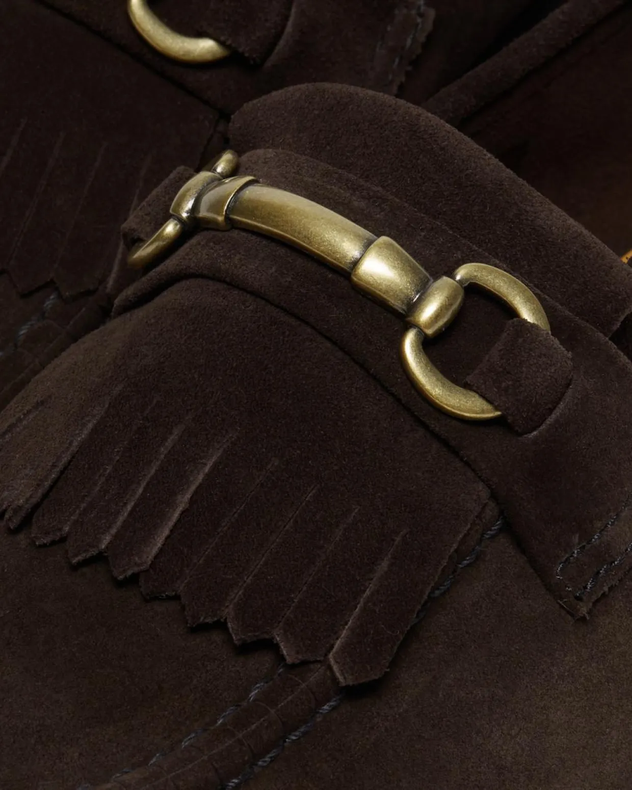 Dr. Martens Mocassins Adrian Snaffle En Daim Marron — Repello Calf Suede Outlet