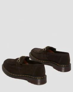 Dr. Martens Mocassins Adrian Snaffle En Daim Marron — Repello Calf Suede Outlet