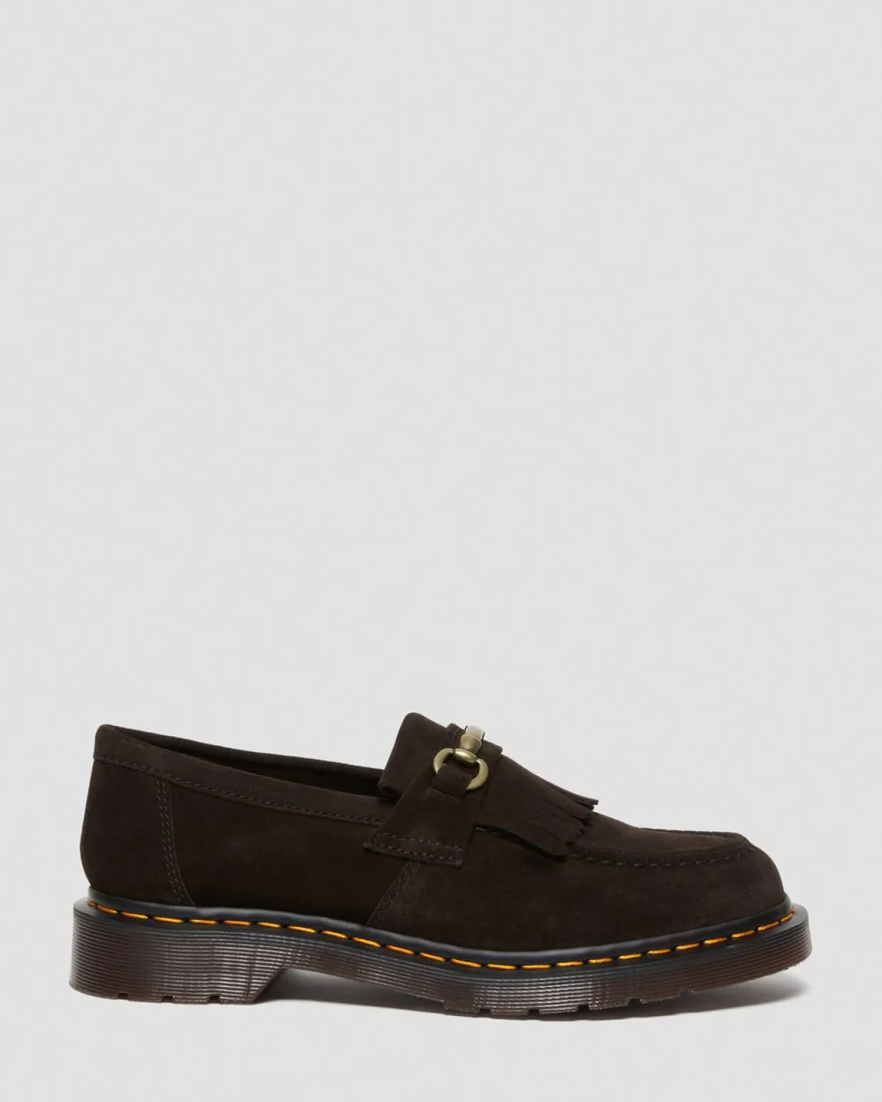 Dr. Martens Mocassins Adrian Snaffle En Daim Marron — Repello Calf Suede Outlet
