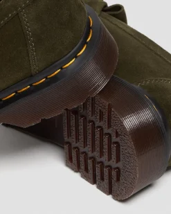Dr. Martens Mocassins Adrian Snaffle En Daim Olive — Repello Calf Suede Fashion