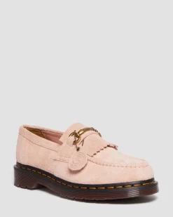 Dr. Martens Mocassins Adrian Snaffle En Daim Desert Oasis Peach Beige — Desert Oasis Suede New