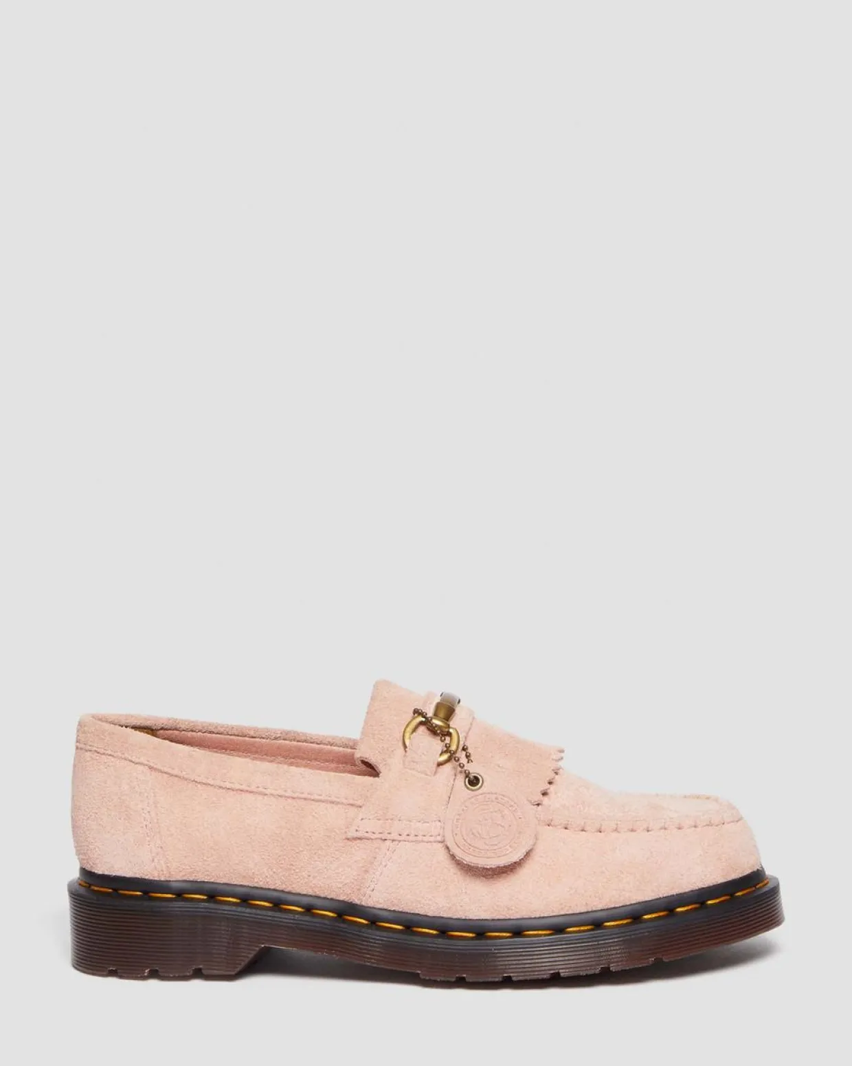Dr. Martens Mocassins Adrian Snaffle En Daim Desert Oasis Peach Beige — Desert Oasis Suede New
