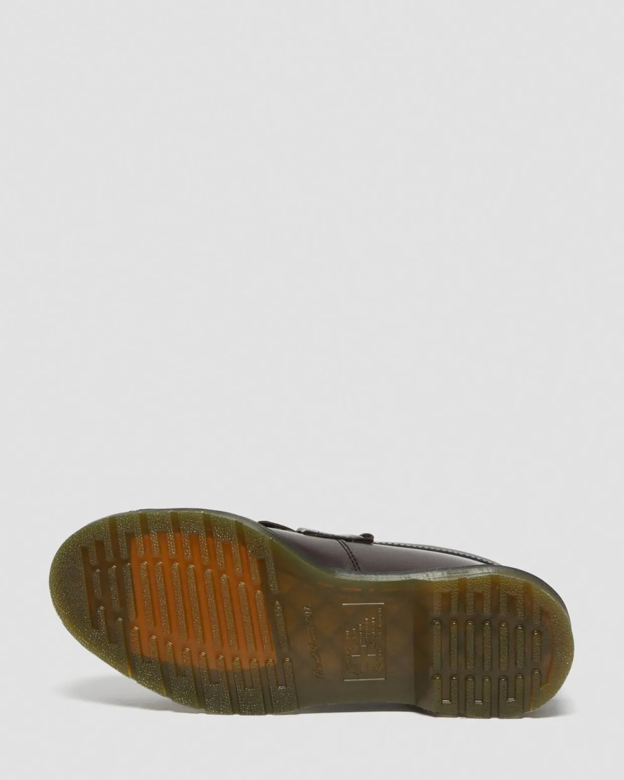 Dr. Martens Mocassins Adrian Yellow Stitch En Cuir Smooth à Pampilles Bordeaux — Smooth Leather Shop