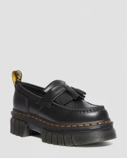 Dr. Martens Mocassins Plateformes Audrick Nappa Lux Noir — Nappa Lux Best