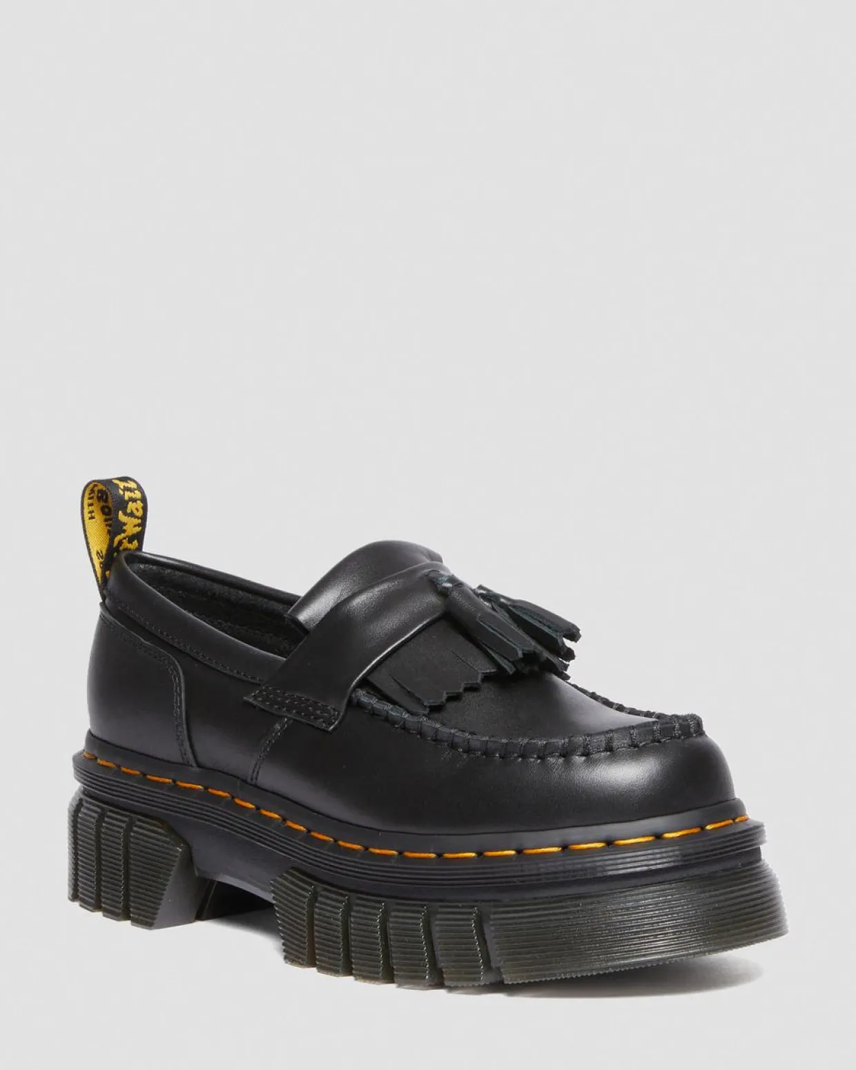 Dr. Martens Mocassins Plateformes Audrick Nappa Lux Noir — Nappa Lux Best