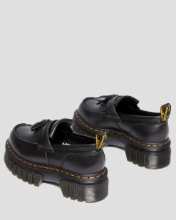 Dr. Martens Mocassins Plateformes Audrick Nappa Lux Noir — Nappa Lux Best