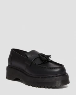 Dr. Martens Mocassins Plateformes Quad Adrian Felix Vegan à Pampilles Noir — Felix Rub Off Clearance