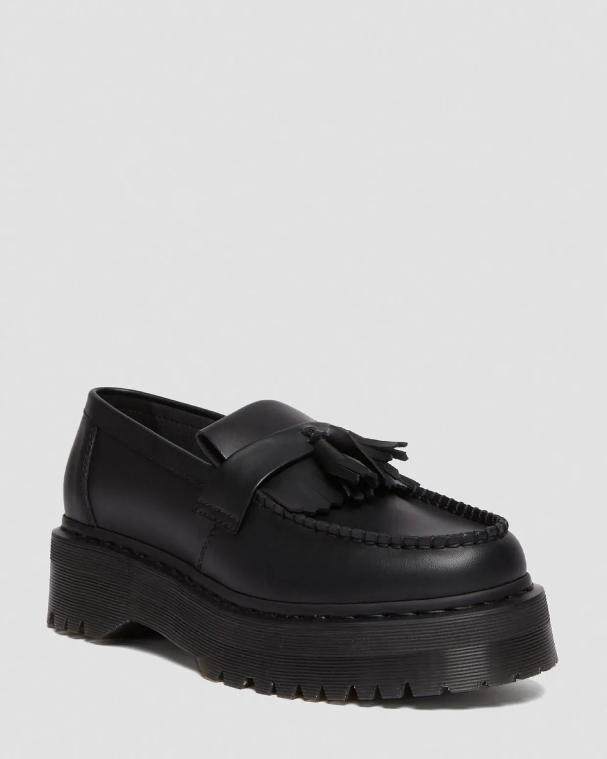 Dr. Martens Mocassins Plateformes Quad Adrian Felix Vegan à Pampilles Noir — Felix Rub Off Clearance