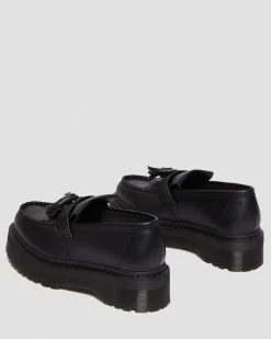 Dr. Martens Mocassins Plateformes Quad Adrian Felix Vegan à Pampilles Noir — Felix Rub Off Clearance