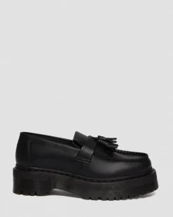 Dr. Martens Mocassins Plateformes Quad Adrian Felix Vegan à Pampilles Noir — Felix Rub Off Clearance