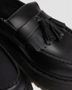 Dr. Martens Mocassins Plateformes Quad Adrian Felix Vegan à Pampilles Noir — Felix Rub Off Clearance