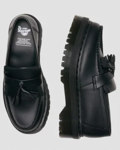 Dr. Martens Mocassins Plateformes Quad Adrian Felix Vegan à Pampilles Noir — Felix Rub Off Clearance