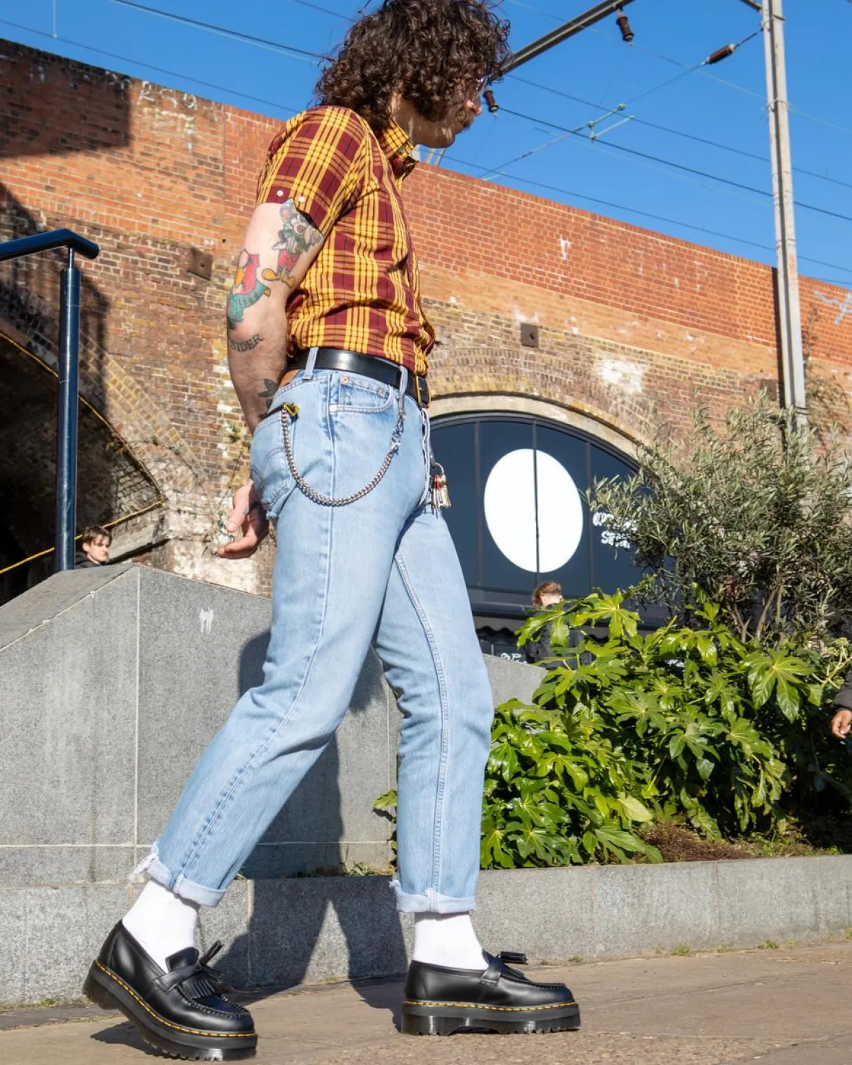 Dr. Martens Mocassins Plateformes Quad Adrian En Cuir à Pampilles Noir — Smooth Leather Cheap