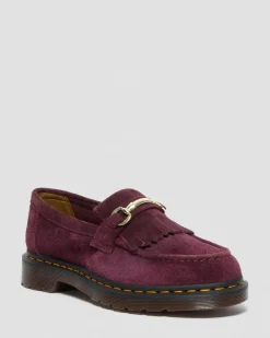 Dr. Martens Mocassins Snaffle En Daim Plum — Desert Oasis Suede New