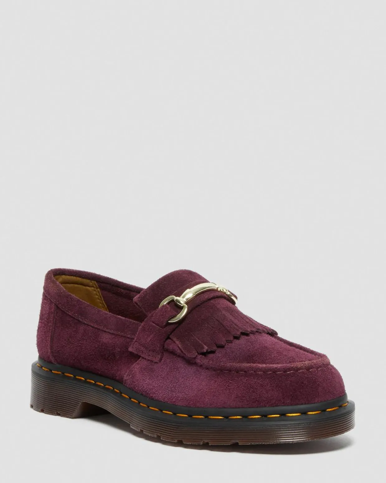 Dr. Martens Mocassins Snaffle En Daim Plum — Desert Oasis Suede New
