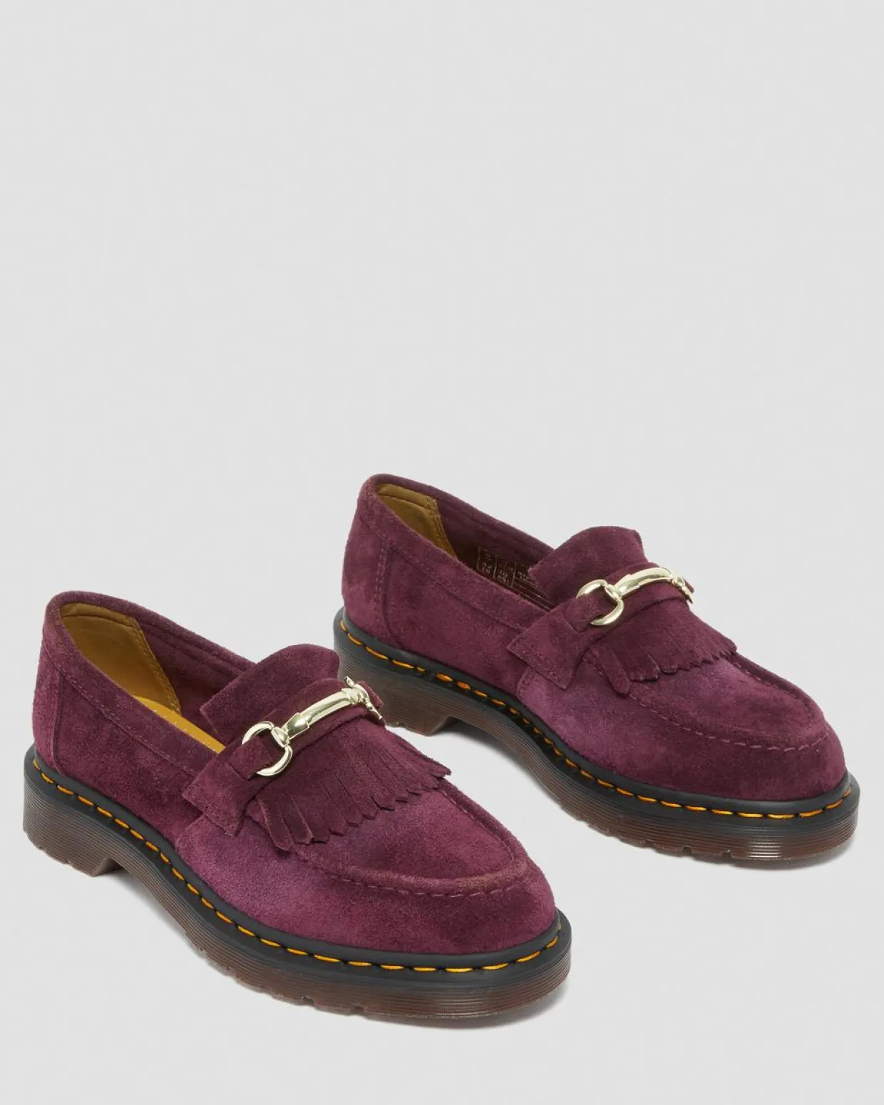 Dr. Martens Mocassins Snaffle En Daim Plum — Desert Oasis Suede New