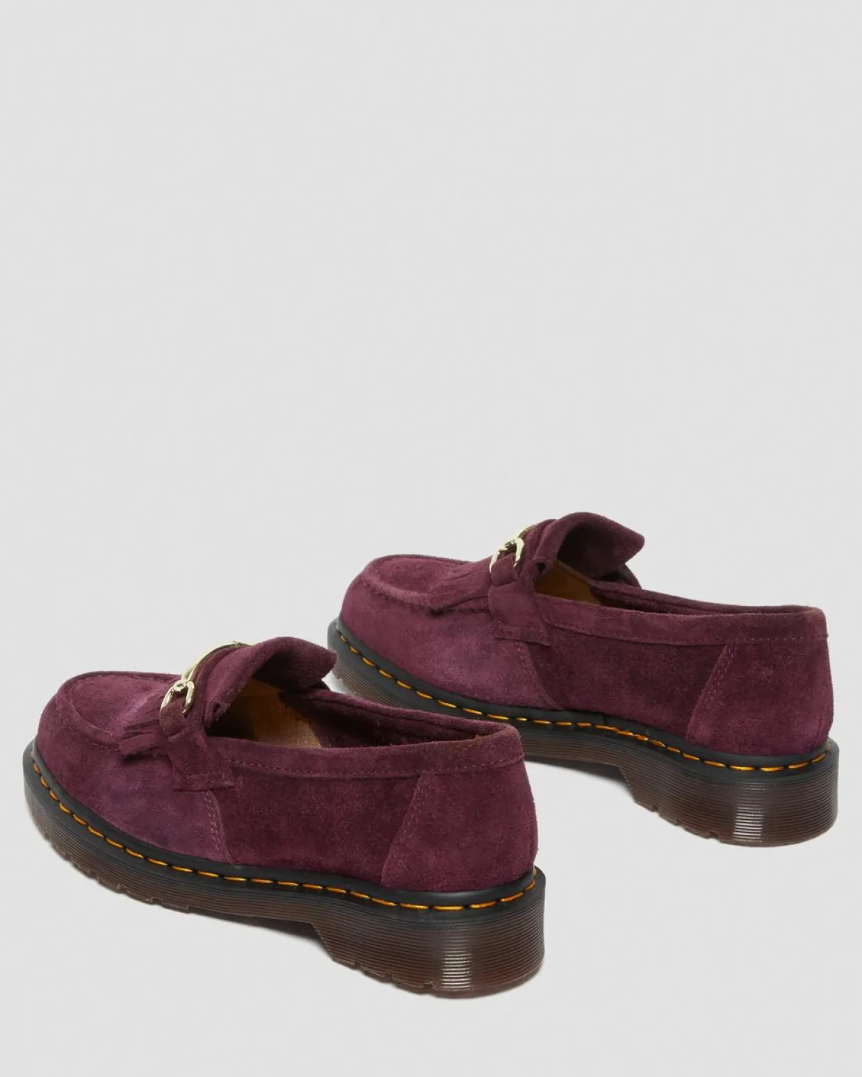 Dr. Martens Mocassins Snaffle En Daim Plum — Desert Oasis Suede New