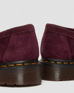 Dr. Martens Mocassins Snaffle En Daim Plum — Desert Oasis Suede New