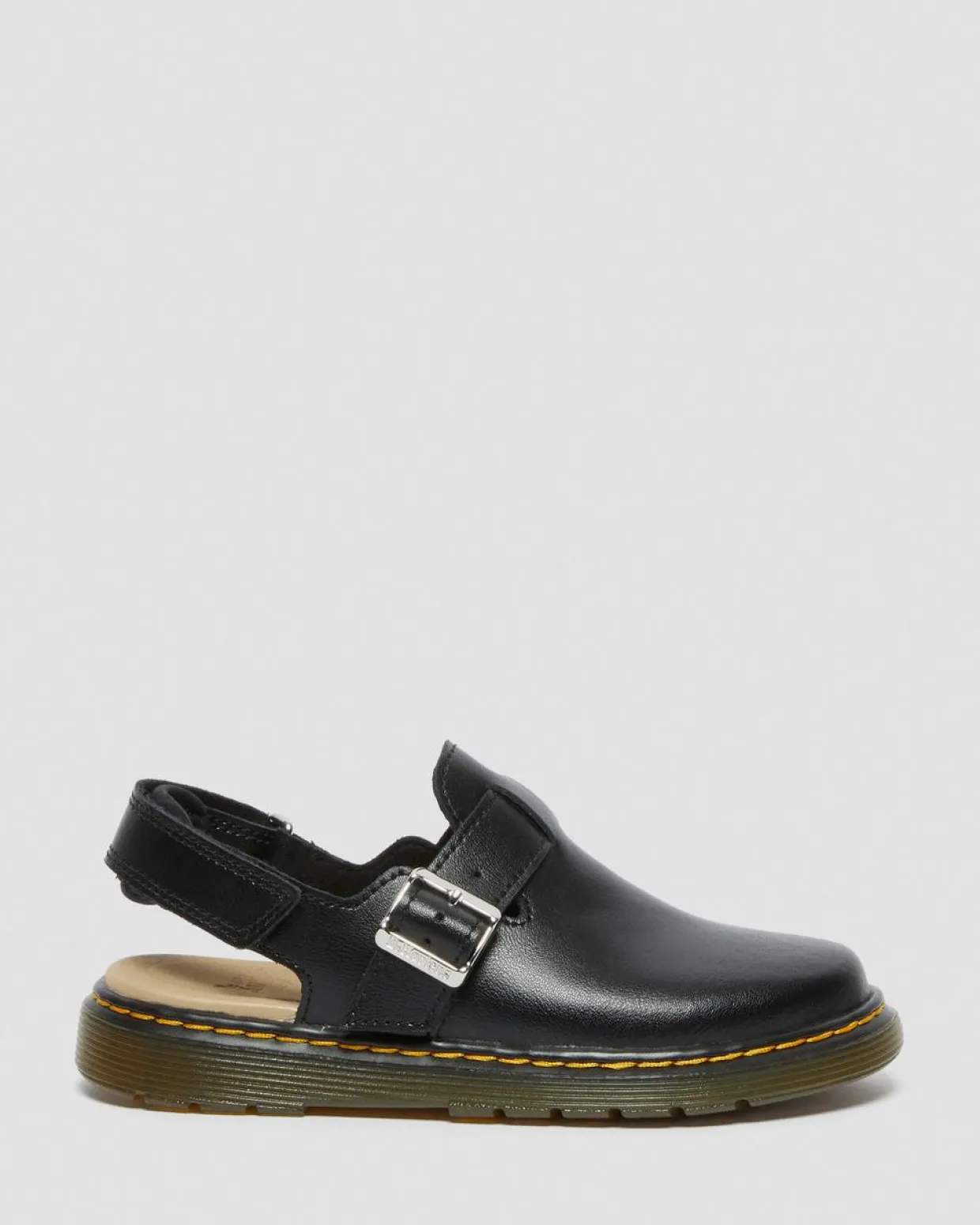 Dr. Martens Mules En Cuir Jorgie Junior Noir — T Lamper Hot