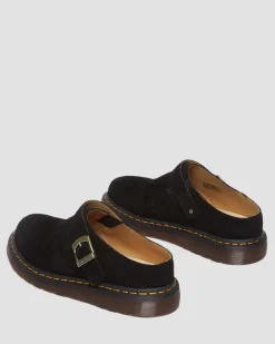 Dr. Martens Mules Isham En Daim Desert Oasis Noir — Desert Oasis Suede Best Sale
