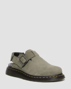 Dr. Martens Mules Jorge II En Fourrure Synthétique NICKEL GREY — Milled Nubuck Wp Shop
