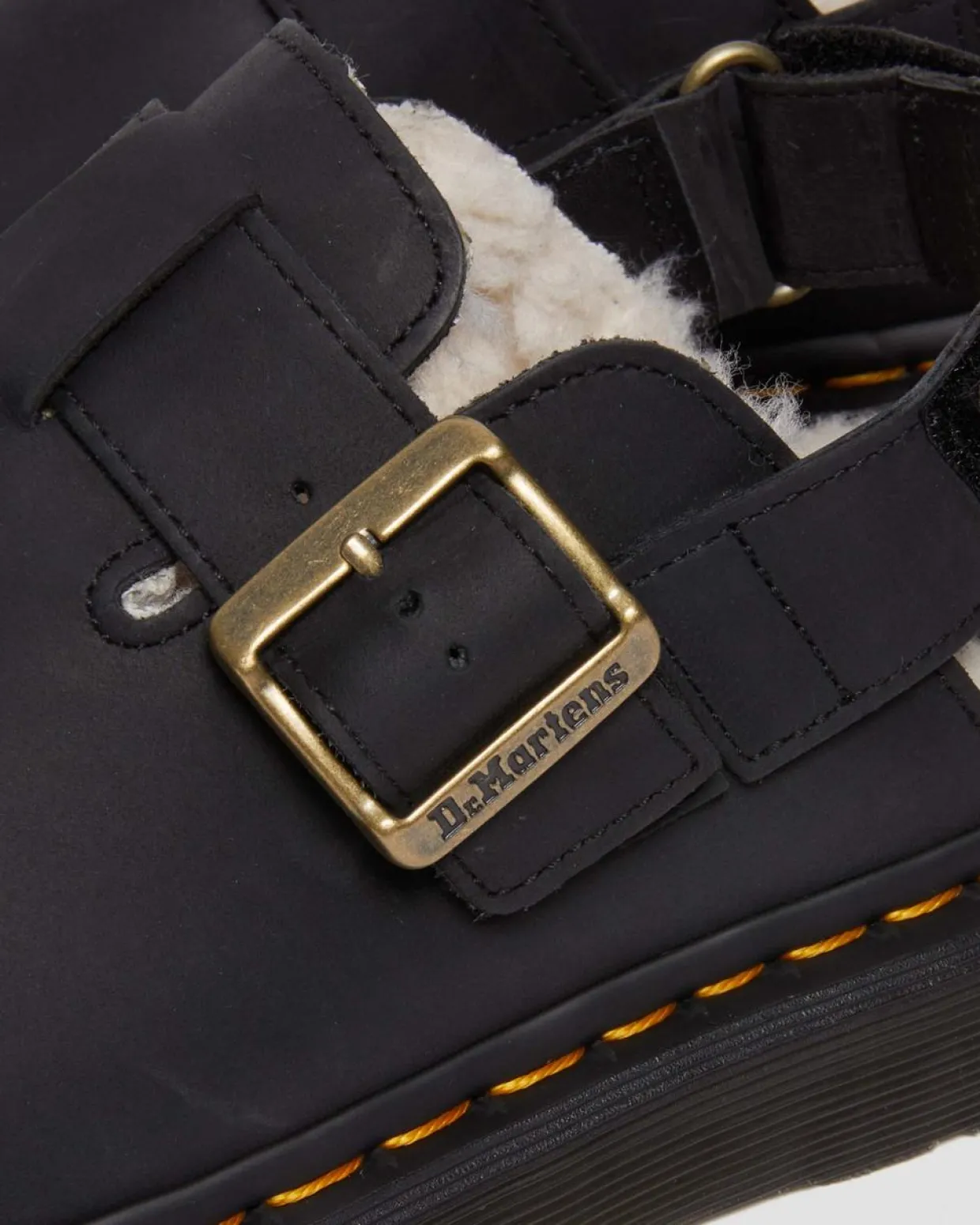 Dr. Martens Mules Jorge II En Fourrure Synthétique BLACK — Archive Pull Up Cheap