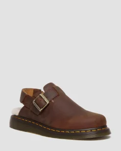 Dr. Martens Mules Jorge II En Fourrure Synthétique WARM TAN — Archive Pull Up Best