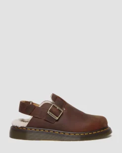 Dr. Martens Mules Jorge II En Fourrure Synthétique WARM TAN — Archive Pull Up Best