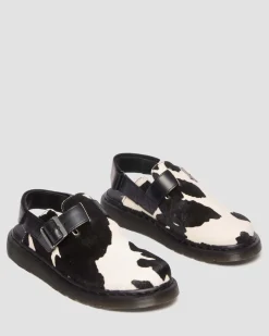 Dr. Martens Mules Jorge II En Hair-On à Bridess BLACK+WHITE — Hair On + Atlas Flash Sale